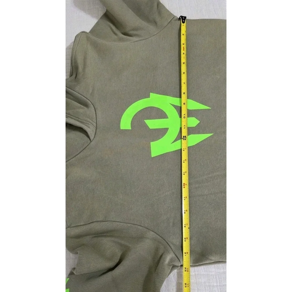 Patrick Mahomes Adidas Olive Hoodie Kansas City Chiefs Football Pullover Sz‎ M